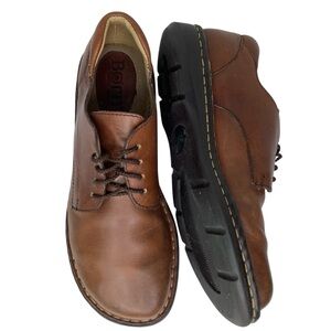 Born Brown Leather Flats